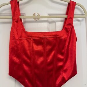 Red, Small, Corset top